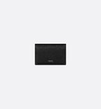 Business Card Holder Black Dior Gravity Leather