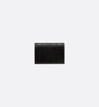 Business Card Holder Black Dior Oblique Galaxy Leather