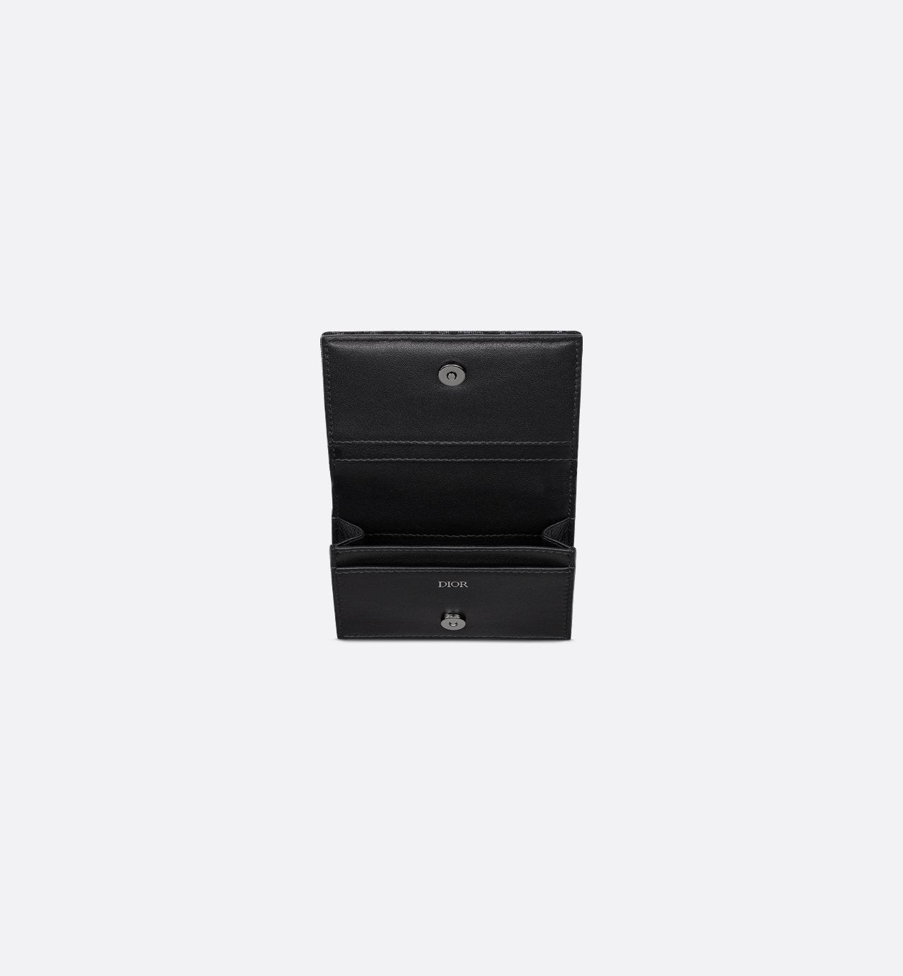 Business Card Holder Black Dior Oblique Jacquard