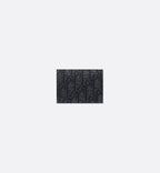 Business Card Holder Black Dior Oblique Jacquard
