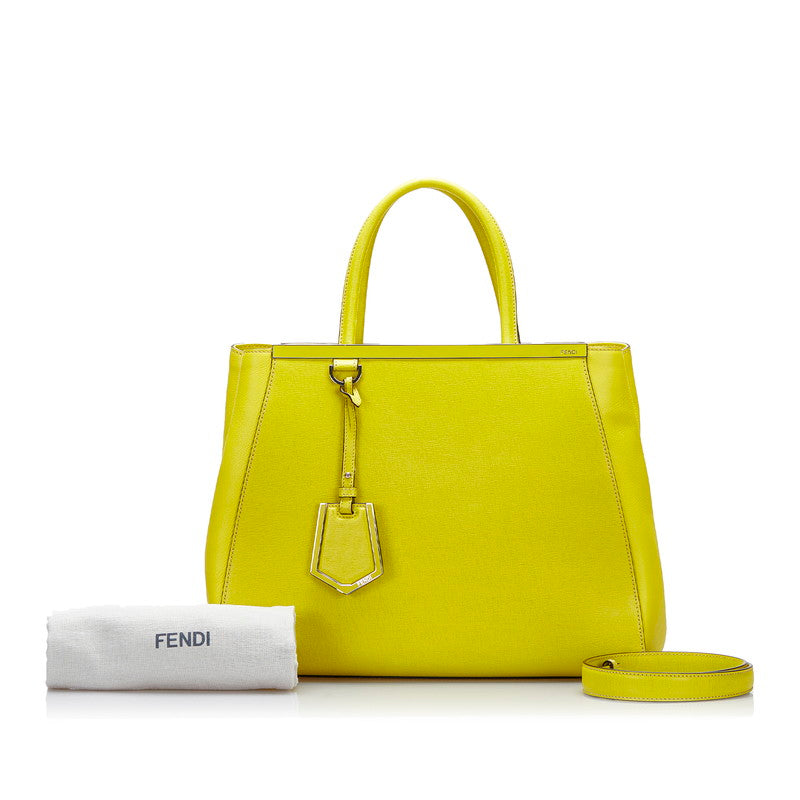 Fendi Leather 2Jours Elite Handbag - '10s