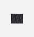 Wallet Black Dior Oblique Jacquard