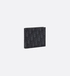 Wallet Black Dior Oblique Jacquard