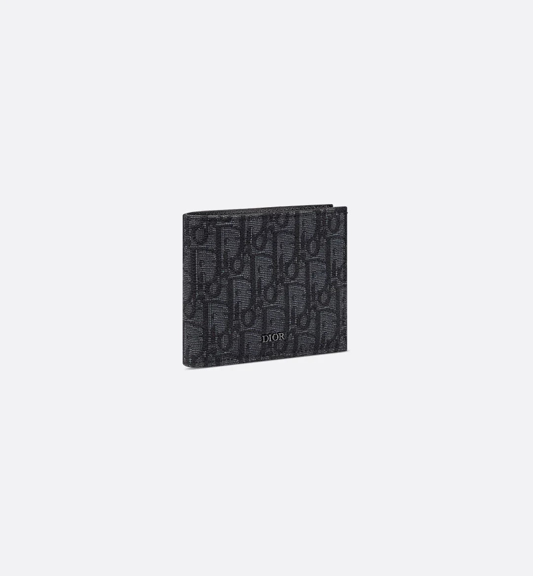Wallet Black Dior Oblique Jacquard
