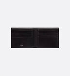 Wallet Black Dior Oblique Jacquard