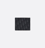Wallet Black Dior Oblique Jacquard