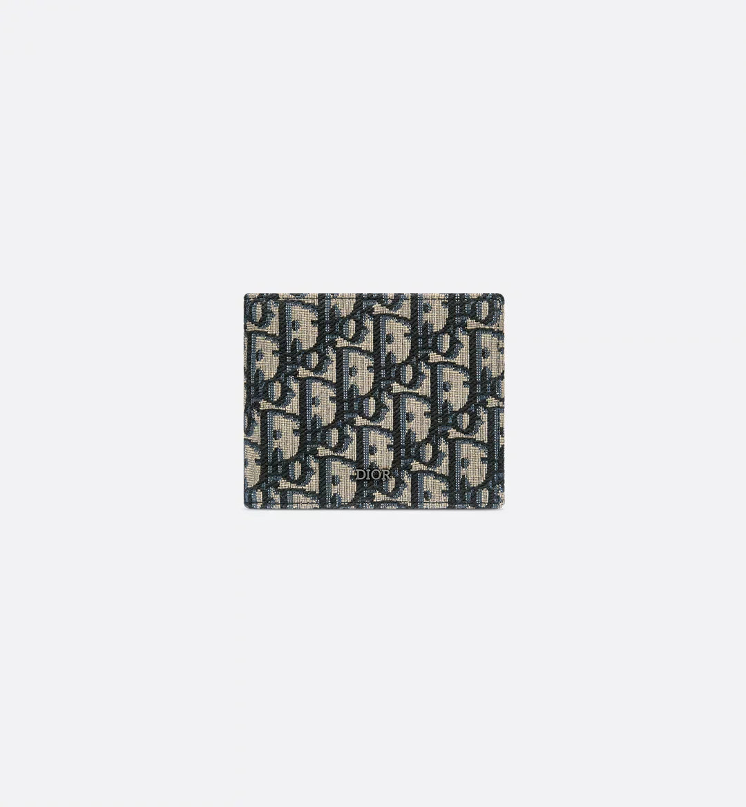 Wallet Beige And Black Dior Oblique Jacquard