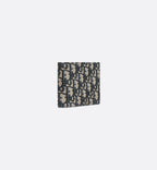 Wallet Beige And Black Dior Oblique Jacquard