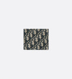Wallet Beige And Black Dior Oblique Jacquard