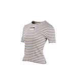 Chanel Size 38 Letter Logo Short Sleeve Knit T-shirt Cotton/Paper Multicolour