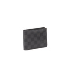 Louis Vuitton Damier Graphite Portefeuille Slender Canvas Short Wallet N63261 in New Condition