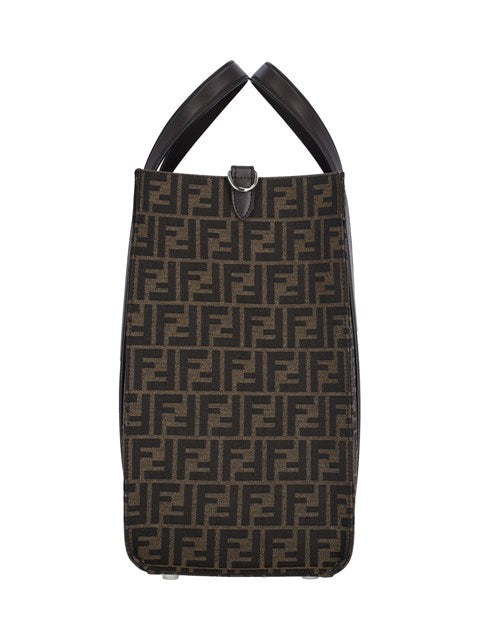 Fendi Men Jacquard Ff' Tote Bag