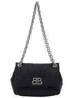 Balenciaga Mini Monaco Shoulder Bag Black