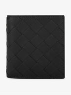 Bottega Veneta Intrecciato Slim Half Wallet Black