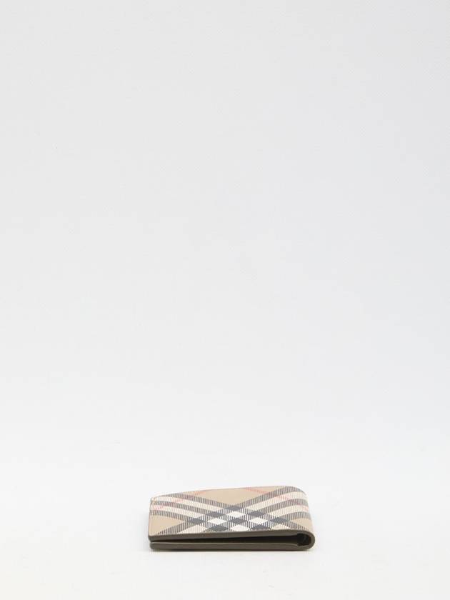 Burberry Check Half Wallet Beige