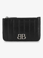 Balenciaga Monaco Long Coin Card Wallet Black