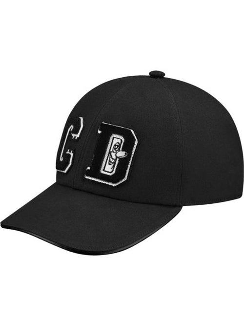 Embroidered Logo Ball Cap Black Dior