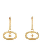 CELINE Maillon Triomphe Mobile Earrings Brass Gold
