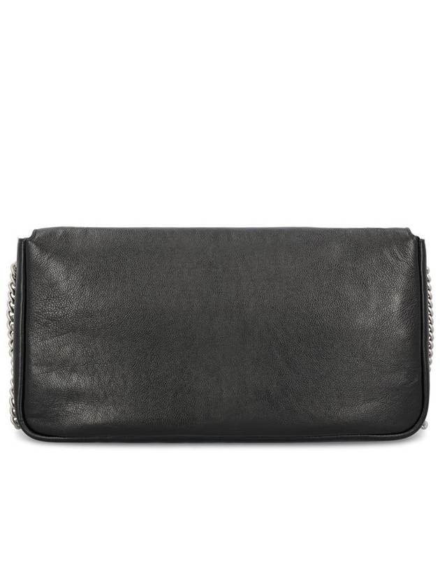 Fendi Baguette Chain Large Shoulder Bag Black