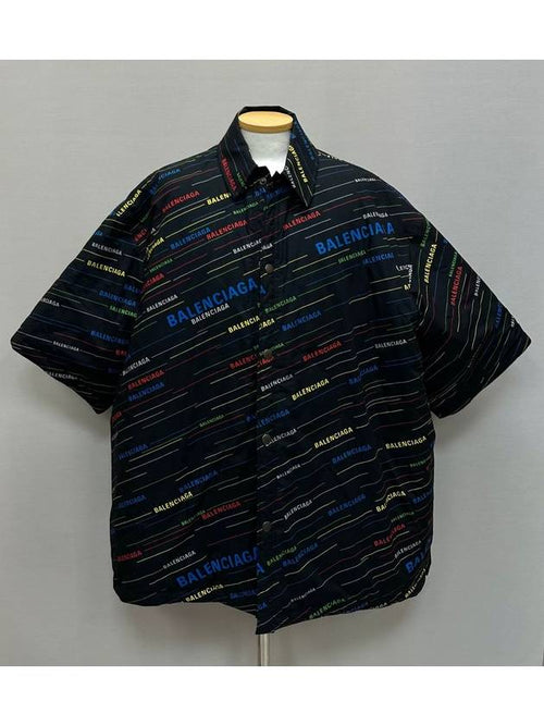 Balenciaga Multi logo short sleeve shirt 50