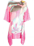 Fendi Draping Blush Midi Dress
