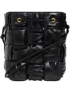 Bottega Veneta Cassette Mini Bucket Bag Black