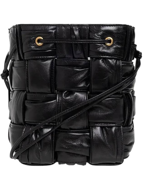 Bottega Veneta Cassette Mini Bucket Bag Black