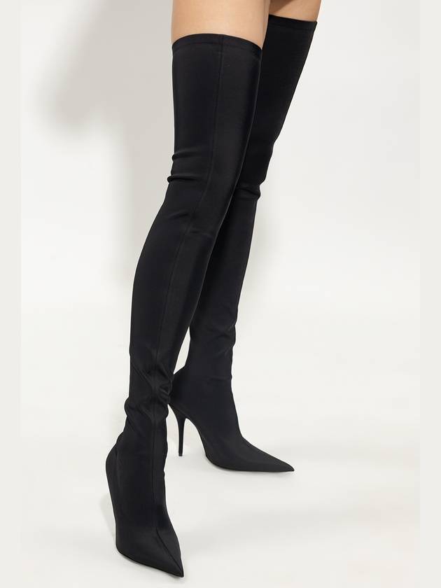 Balenciaga Knife Heel Long Boots Black