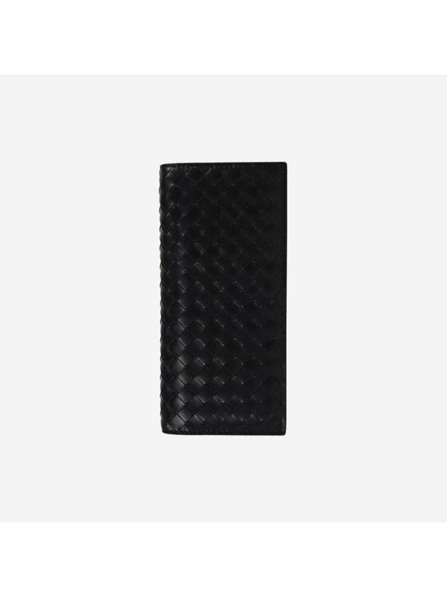Bottega Veneta Intrecciato Continental Long Wallet Black