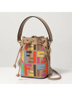 Fendi Mon Tresor Logo Small Bucket Bag