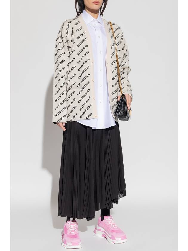 Balenciaga Pleated Skirt Women's Black