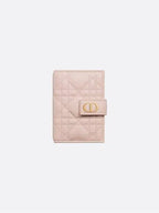 Cargo Vertical Calfskin Card Wallet Pink Dior