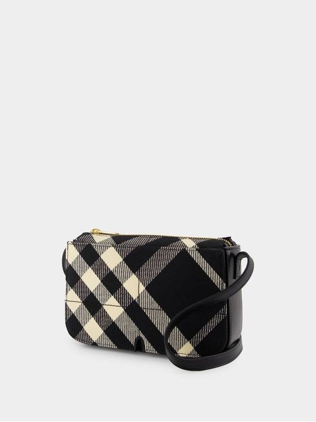 Burberry Snip Check Cross Bag Black
