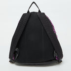 Fendi Black/purple Nylon Karl Beaded Backpack