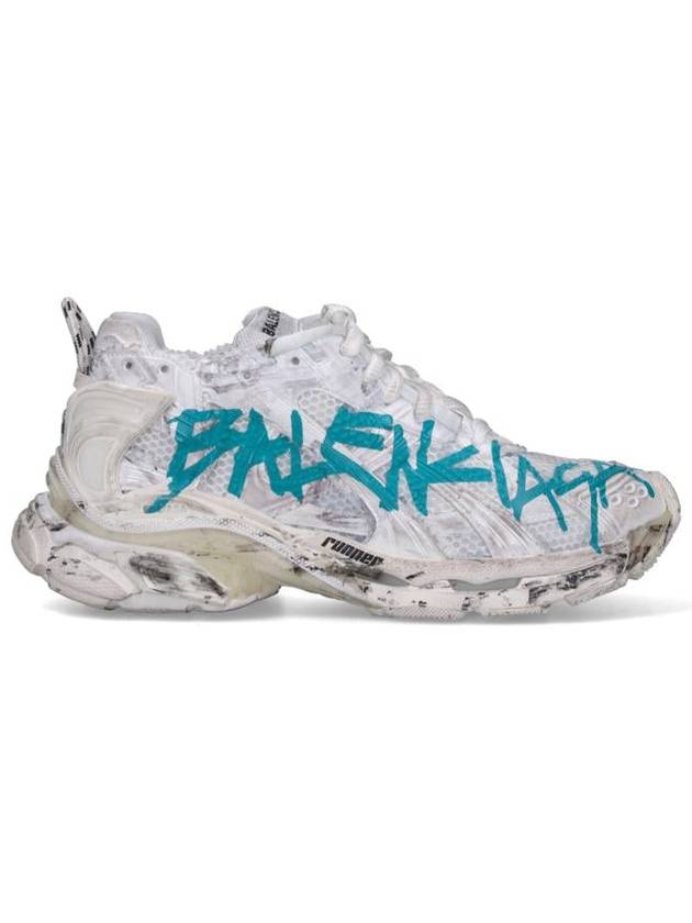 Balenciaga Runner Graffiti Low Top Sneakers White