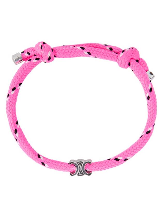 CELINE Triomphe Beach Bracelet Pink