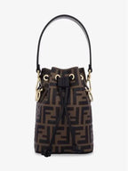 Fendi Mon Tresor Small Bucket Bag Brown