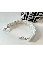 Fendi Montresor FF Mini Multi Bucket Bag White Black