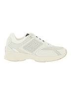 Fendi Fester Trainer Nubuck Leather Low Top Sneakers White
