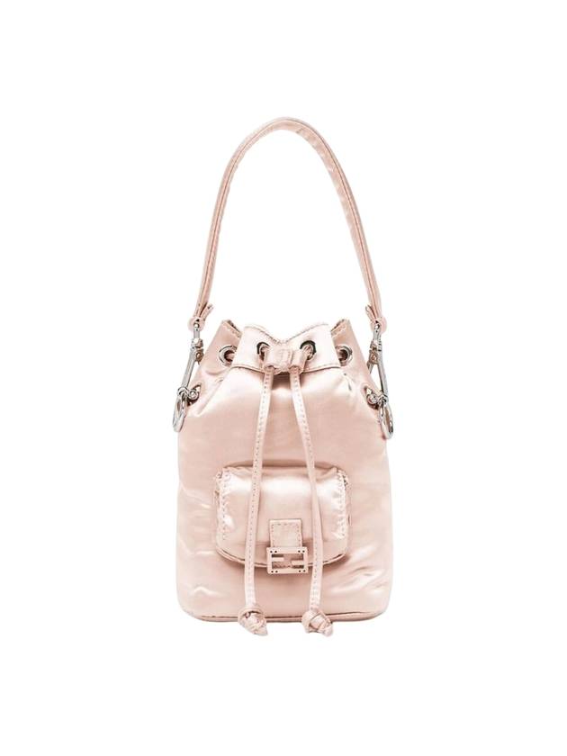 Fendi Mon Tresor Small Nylon Bucket Bag Pink