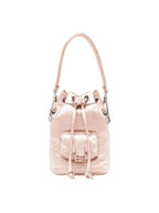 Fendi Mon Tresor Small Nylon Bucket Bag Pink