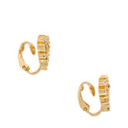 Dior Crystal Heart Clip on Earrings