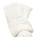 Christian Dior Hedi Slimane wool mohair tassel knit hooded cape