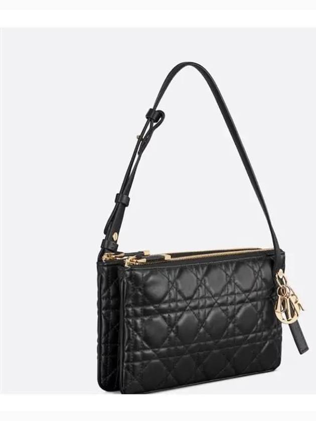 My Dior Duo Cannage Lambskin Mini Shoulder Bag Black Dior