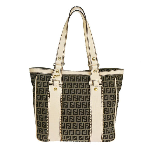 Fendi Zucchino  Canvas Shoulder Bag ()