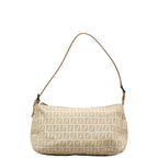 Fendi  Handbags Porch 8BR267 Beige Canvas Leather  Fendi