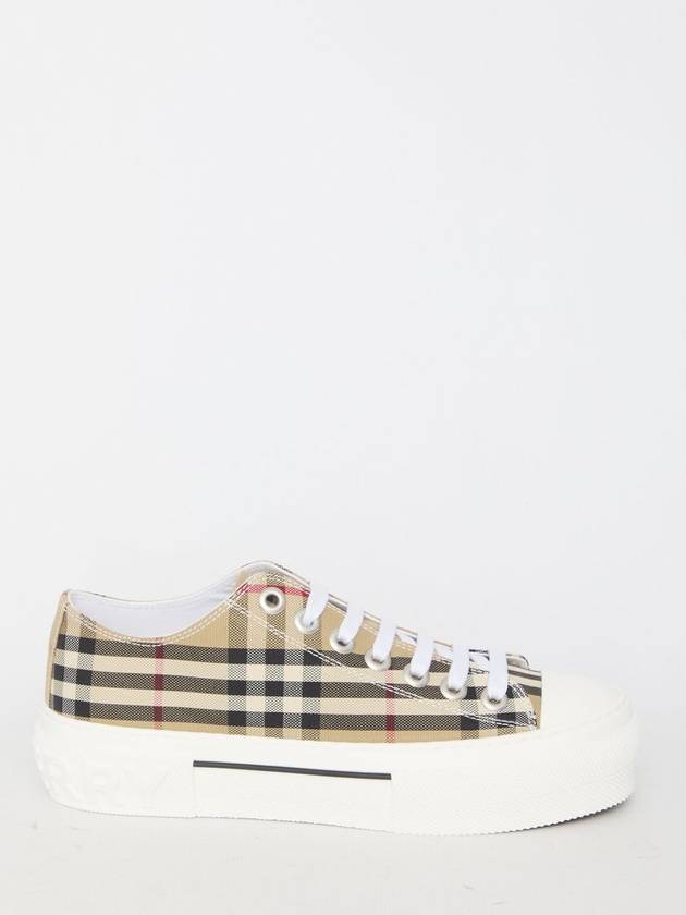 Burberry Vintage Check Cotton Sneakers Archive Beige