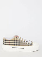 Burberry Vintage Check Cotton Sneakers Archive Beige