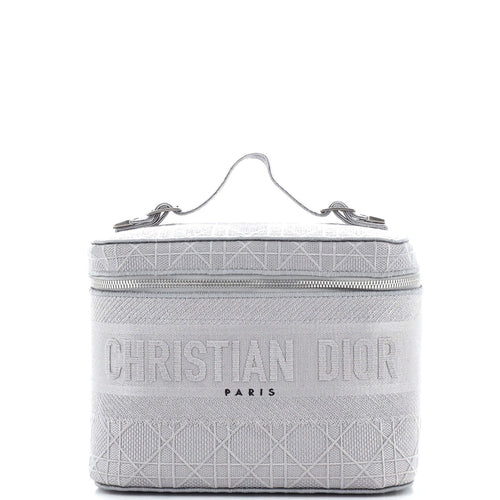 Dior DiorTravel Vanity Case Cannage Embroidered Canvas