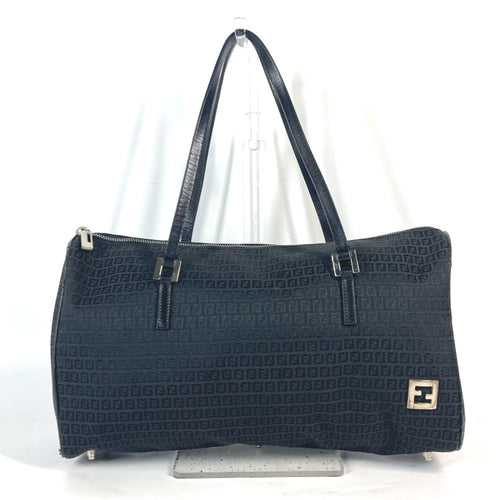 Fendi  Canvas Leather Shoulder Bag Tote Bag ()